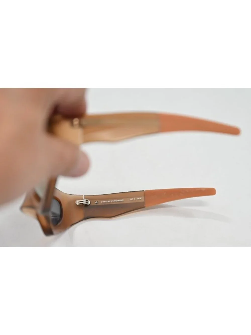 Entire Studios Brown Compound Performance Sunglasses Matte Rust/Bronze Mirror